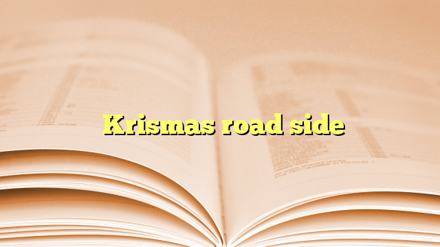 Lyrics for  Krismas road side